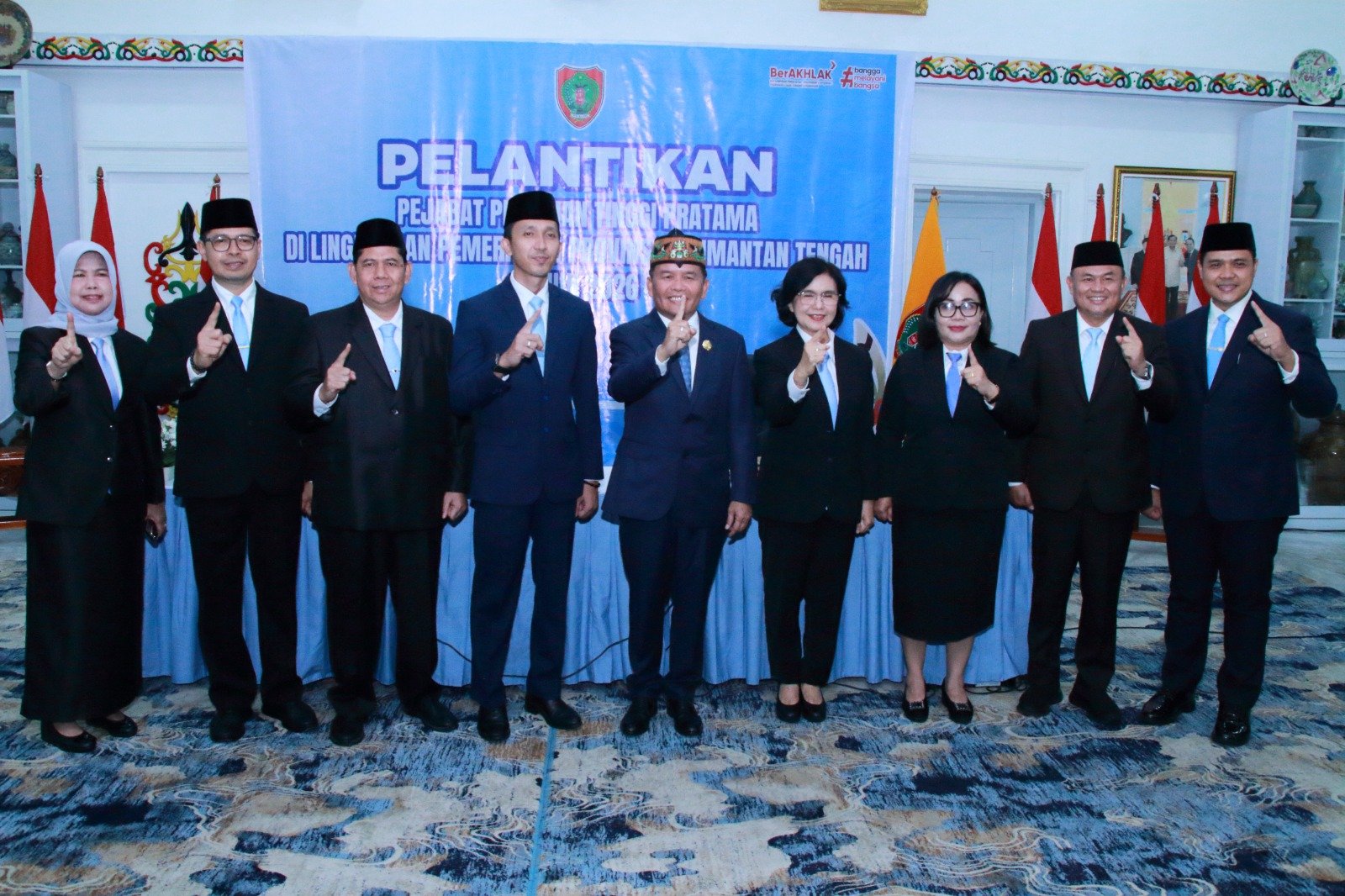 Gubernur Kalteng Lantik 6 Pejabat JPT Pratama, Tekankan Kerja Nyata untuk Masyarakat