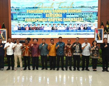 Silaturahmi Pangdam XXII/TB, Perkuat Kolaborasi Kalteng&ndash;Kalsel