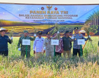 Panen Raya Nasional di Kotim, Gubernur Kalteng Perkuat Komitmen Ketahanan Pangan