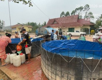 5,1 Juta Liter Air Bersih Disalurkan di Kalteng